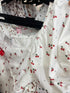 Summer Floral Print Square Neck Crop Tops
